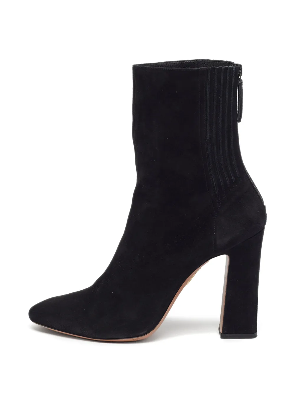Aquazzura Brooklyn zip-up ankle boots - Nero