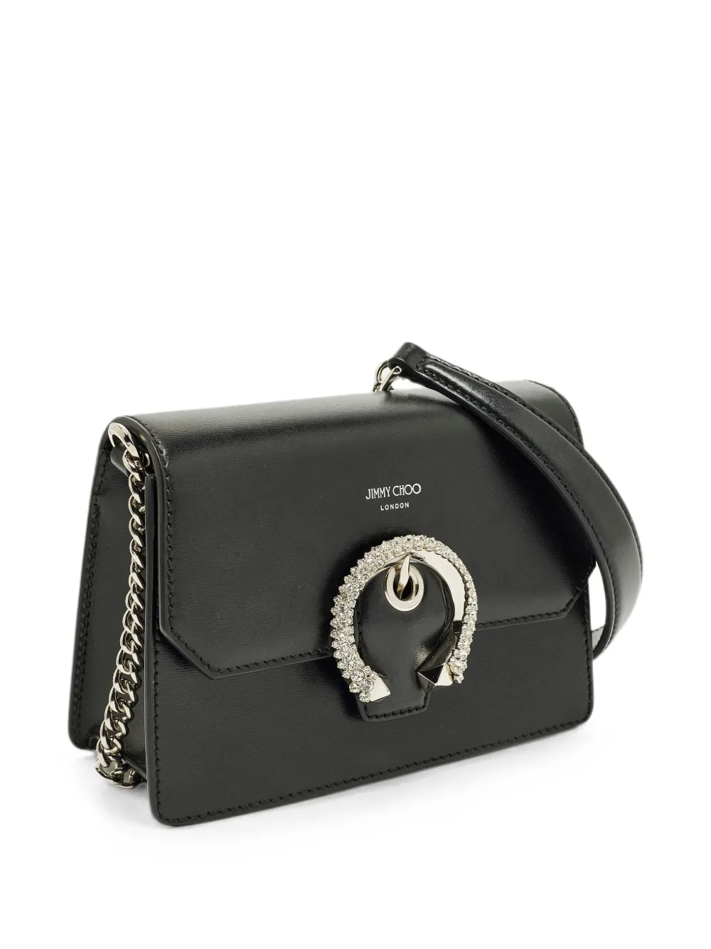Jimmy Choo ショルダーバッグ Jimmy Choo Pre-Owned Madeline Crystal Shoulder Bag | Black | FARFETCH