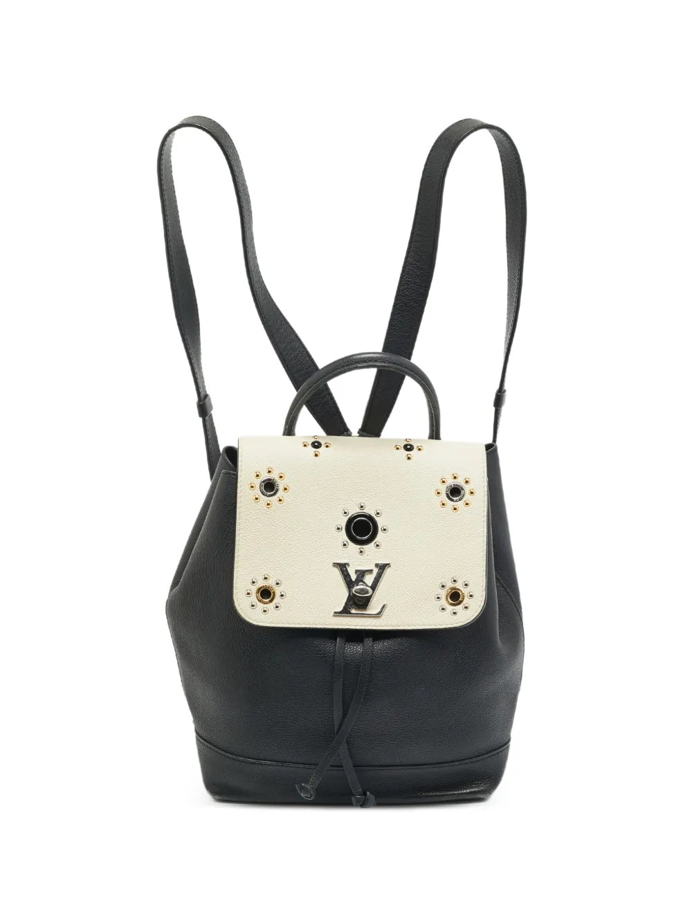 Louis Vuitton Pre-Owned 2017 Lockme Mechanical Flowers backpack - Nero