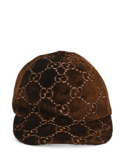 Gucci Pre-Owned GG velvet baseball cap