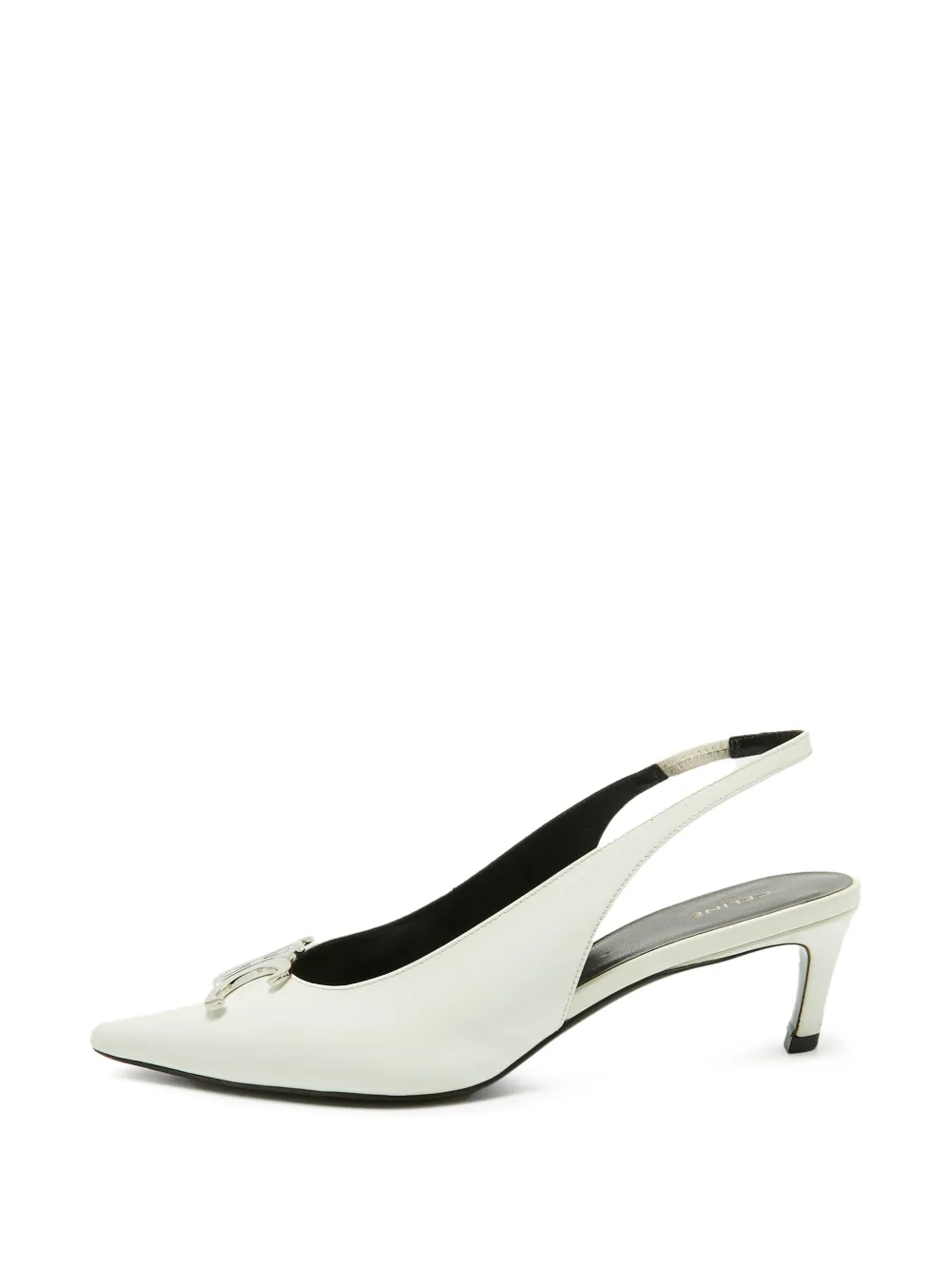 Celine Pre-Owned Triomphe Alma slingback pumps - Weiß
