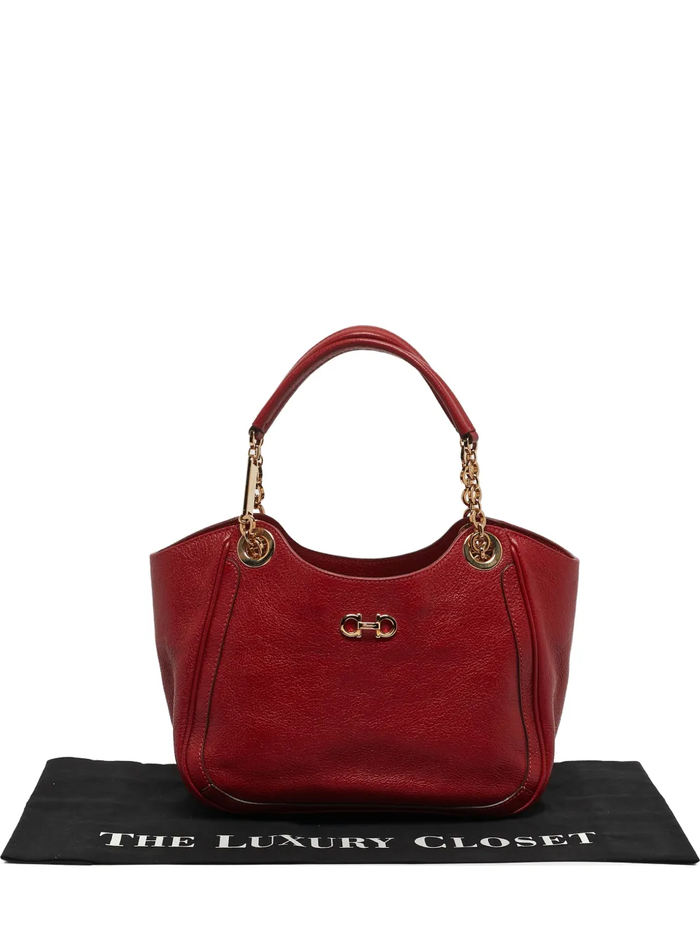 Ferragamo Pre-Owned Betulla gancini tote bag - Rosso