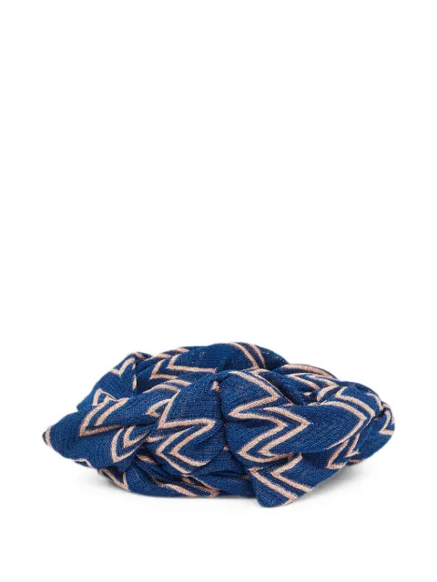 Missoni Pre-Owned Chevron knit Lurex headband