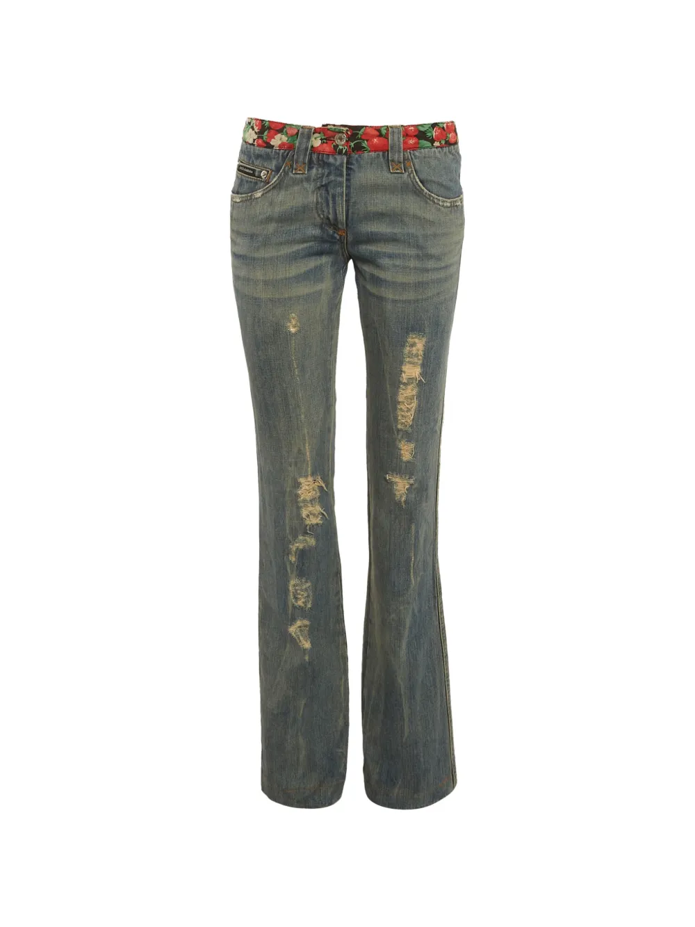 Dolce & Gabbana Pre-Owned whiskering-effect jeans - Blu