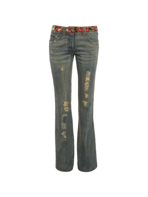 Dolce & Gabbana Pre-Owned whiskering-effect jeans