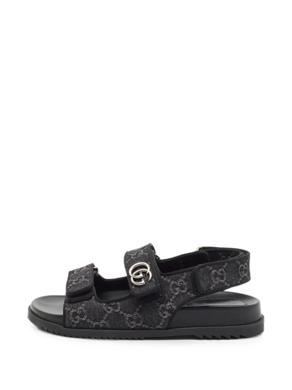 Gucci Pre-Owned Sandalen mit GG-Logo - Schwarz