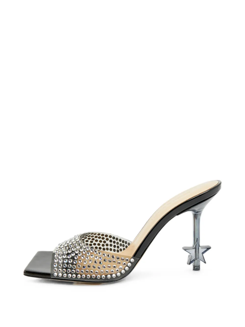 MACH & MACH Star crystal-embellished sandals - Weiß