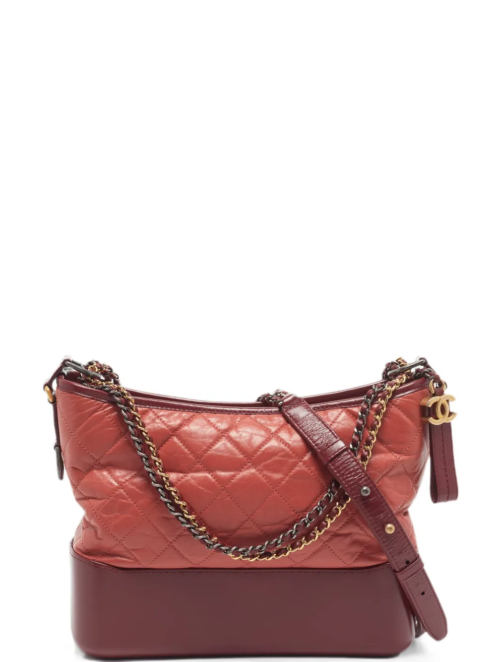 CHANEL Pre-Owned 2018 medium Gabrielle quilted shoulder bag - Red