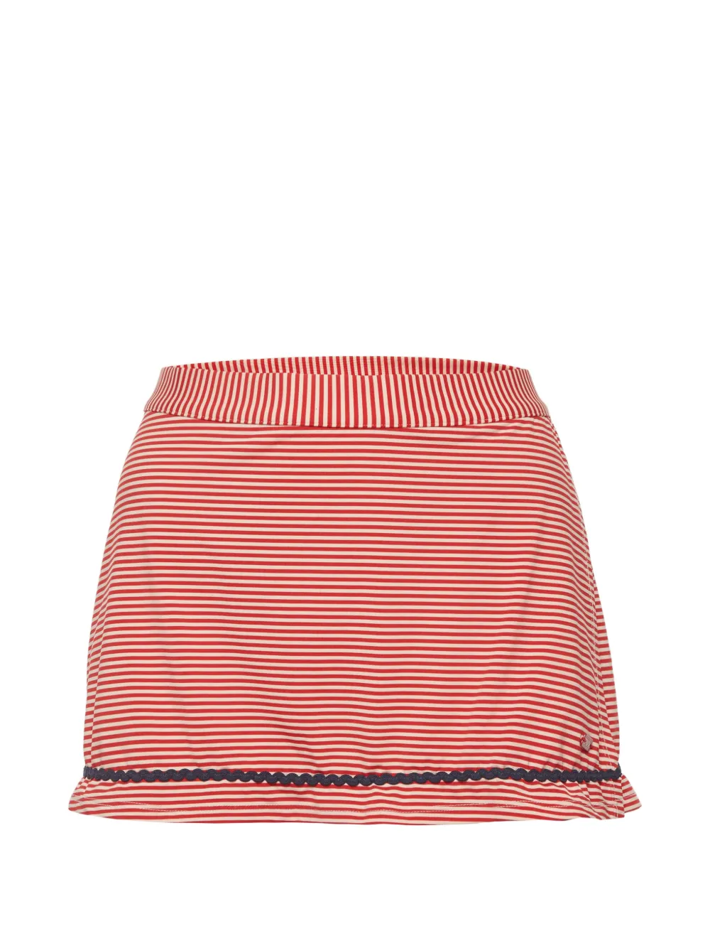 Emporio Armani Pre-Owned striped jersey mini skirt - Rosso