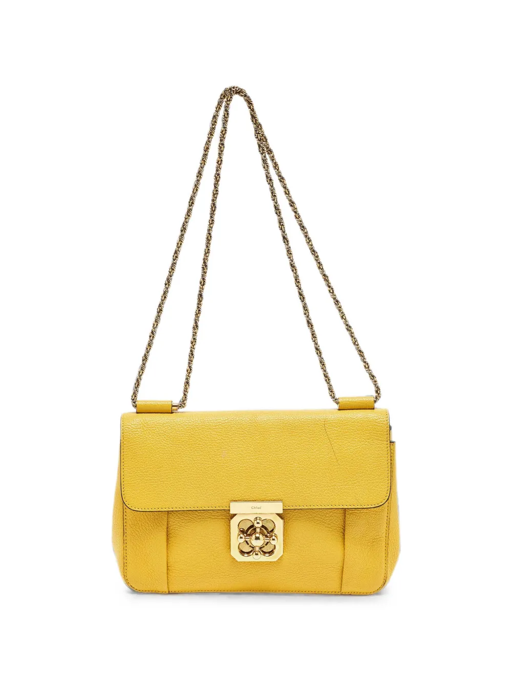 Chloé Pre-Owned medium Elsie leather shoulder bag - Giallo
