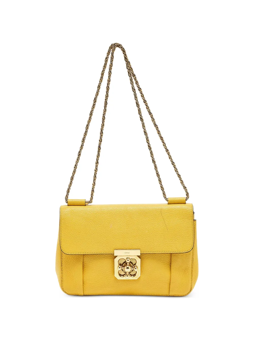 Chloé Pre-Owned medium Elsie leather shoulder bag - Giallo
