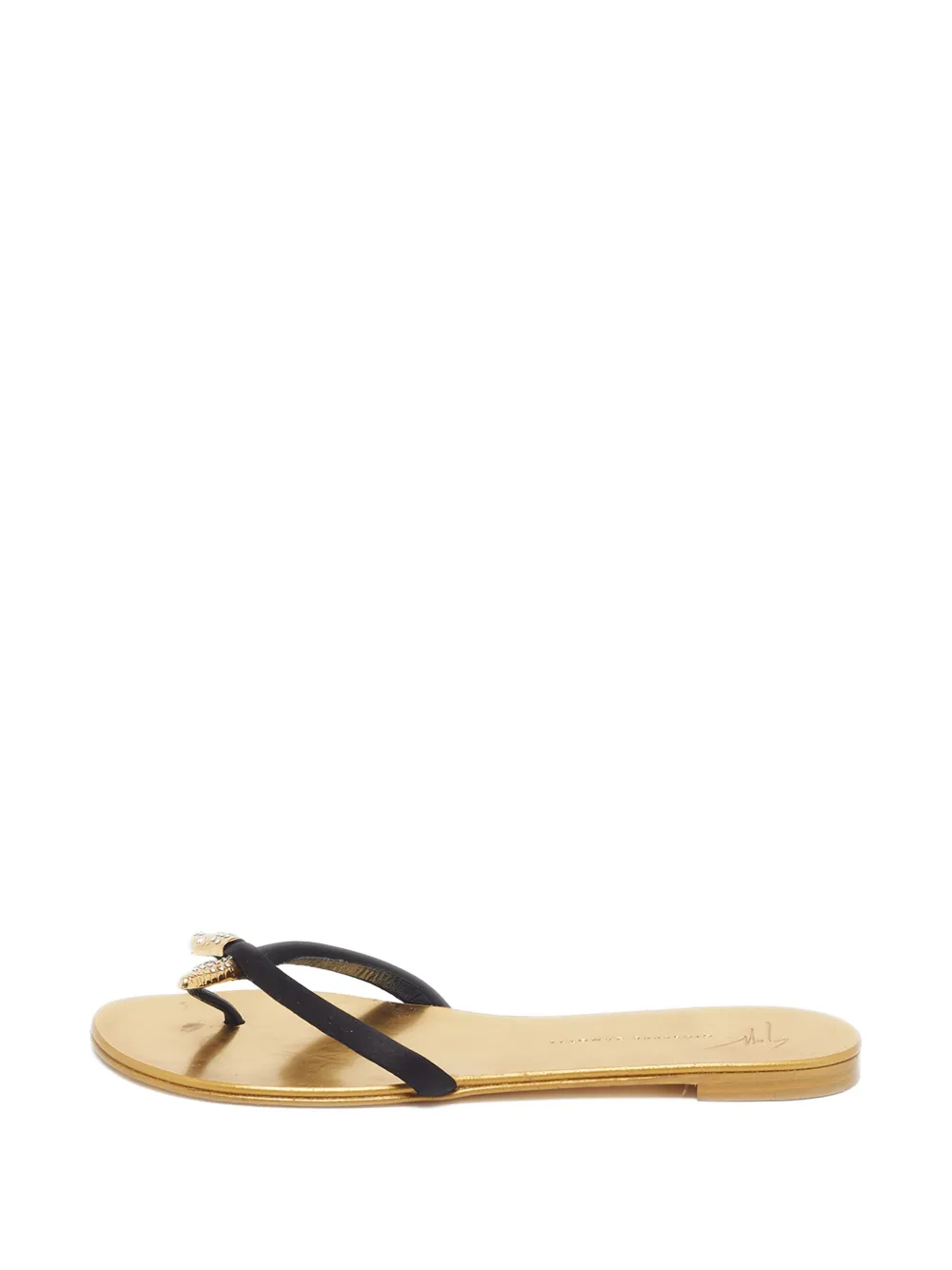 Giuseppe Zanotti Vintage Sandali infradito con decorazione - Nero
