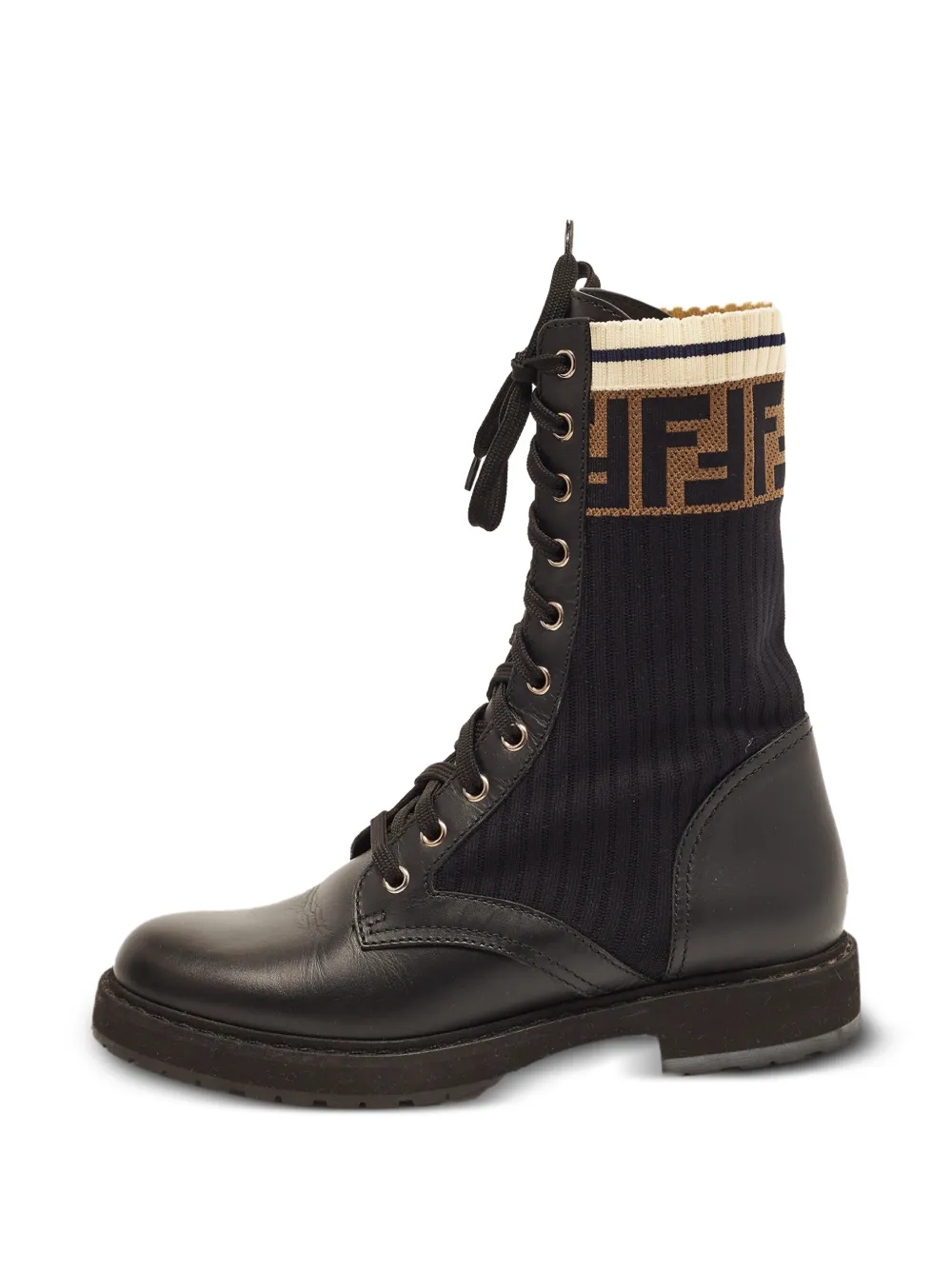 Fendi Pre-Owned Anfibi Rockoko - Nero