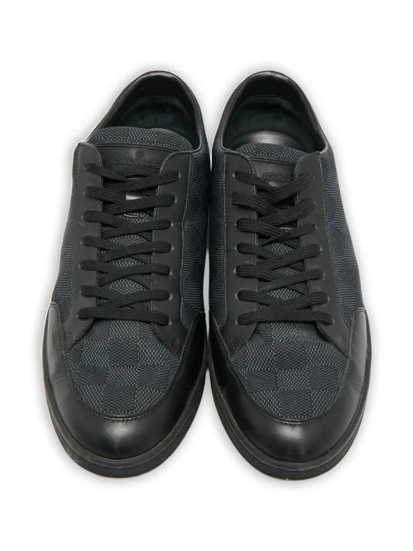 Louis Vuitton Pre-Owned Offshore Damier Graphite Sneakers | Black