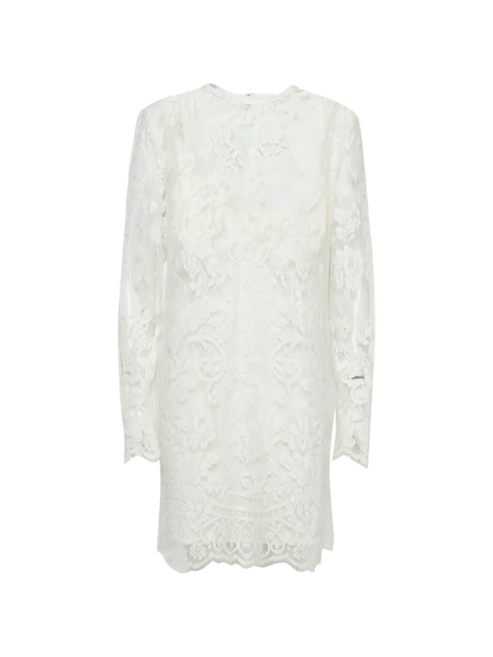 Dolce & Gabbana Pre-Owned lace midi dress - Bianco