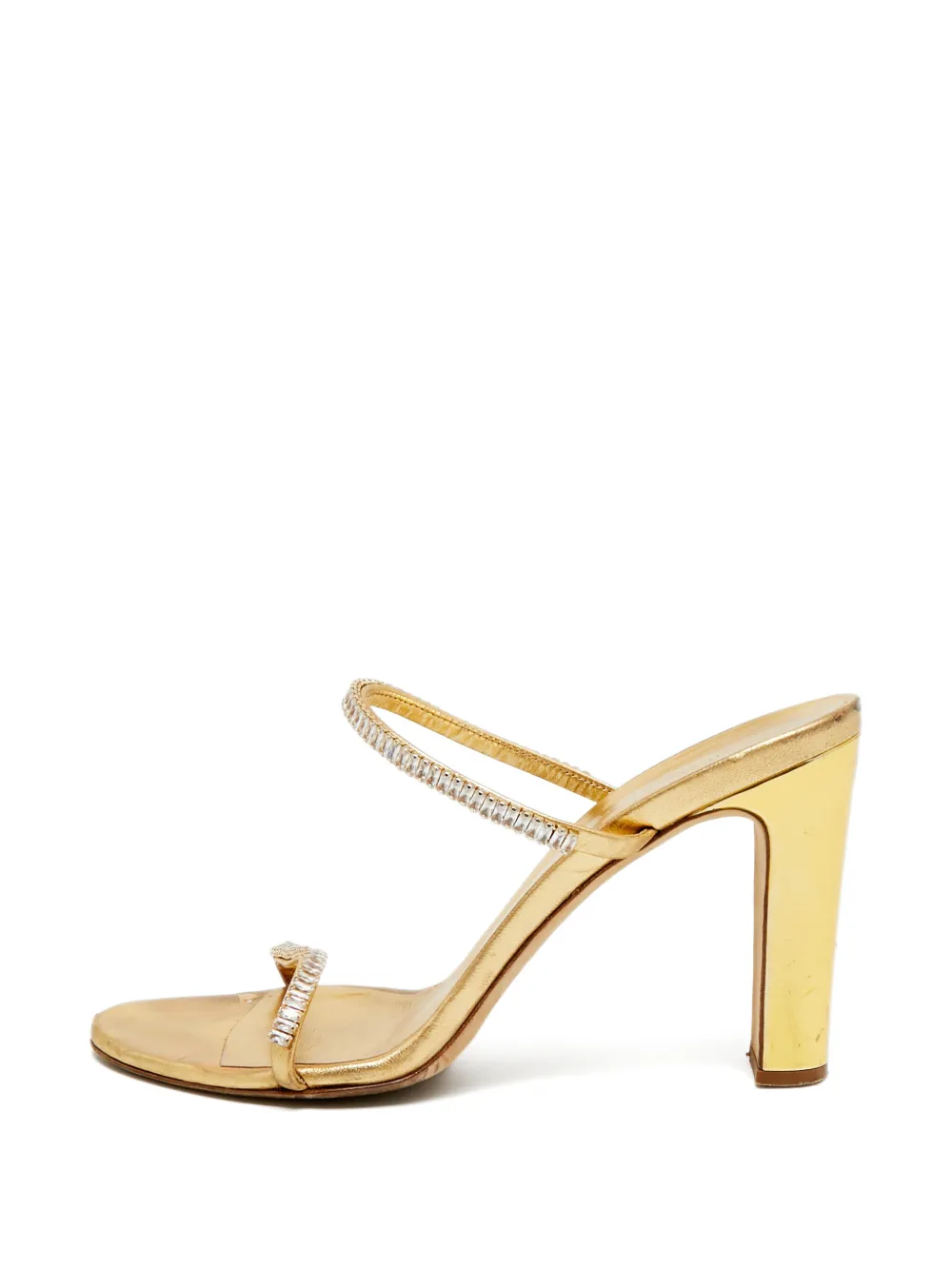 Giuseppe Zanotti Vintage crystal-embellished sandals - Oro