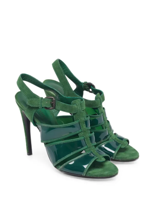 Bottega Veneta Pre-Owned スリングバック サンダル | グリーン