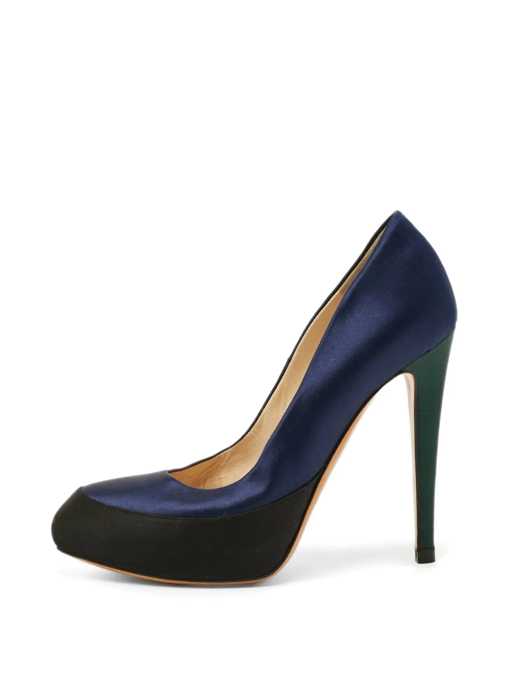 Moschino Pre-Owned tricolour platform pumps - Blu