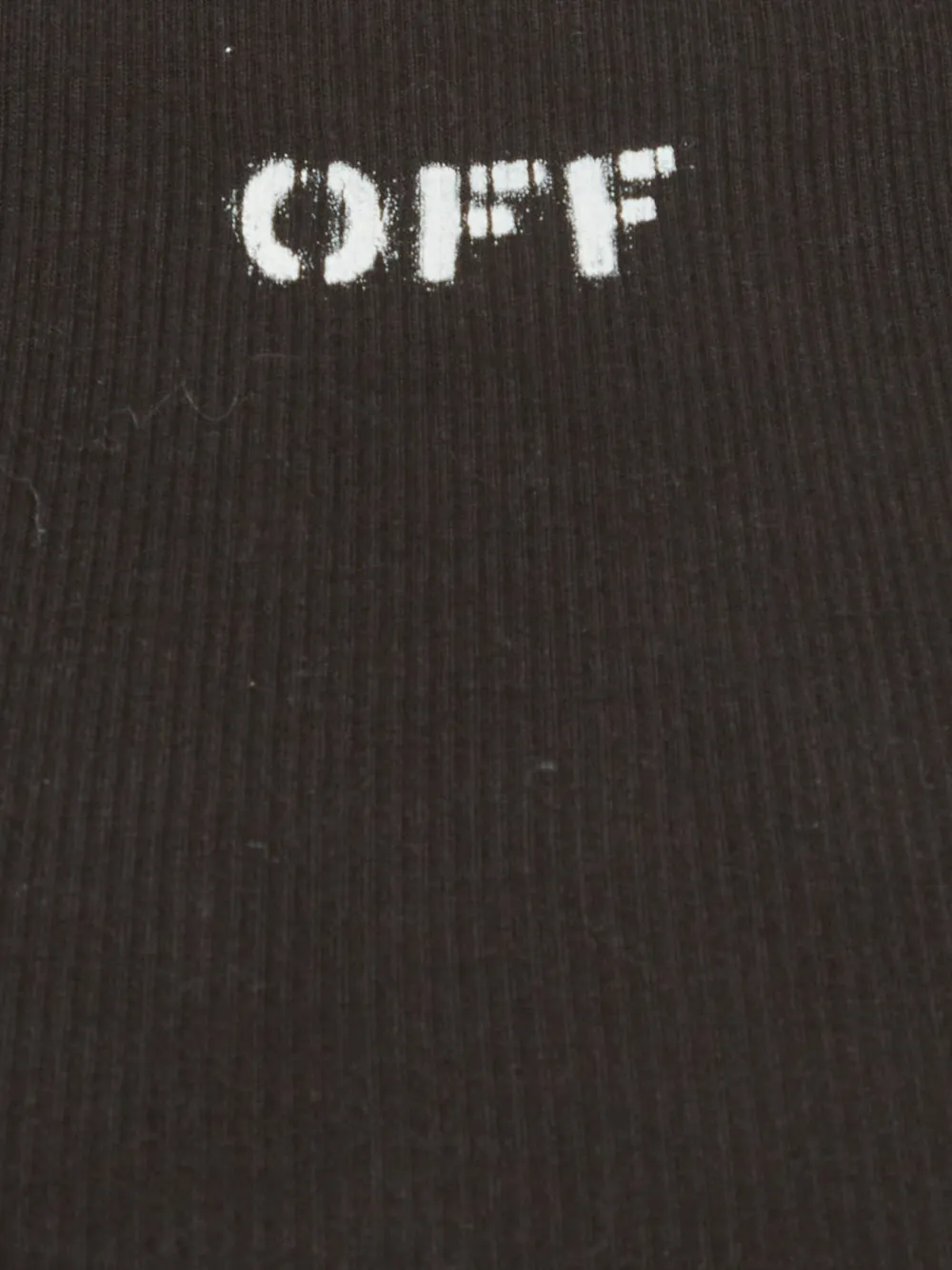  Off-white Pre-owned Top Con Logo Estampado - Negro 