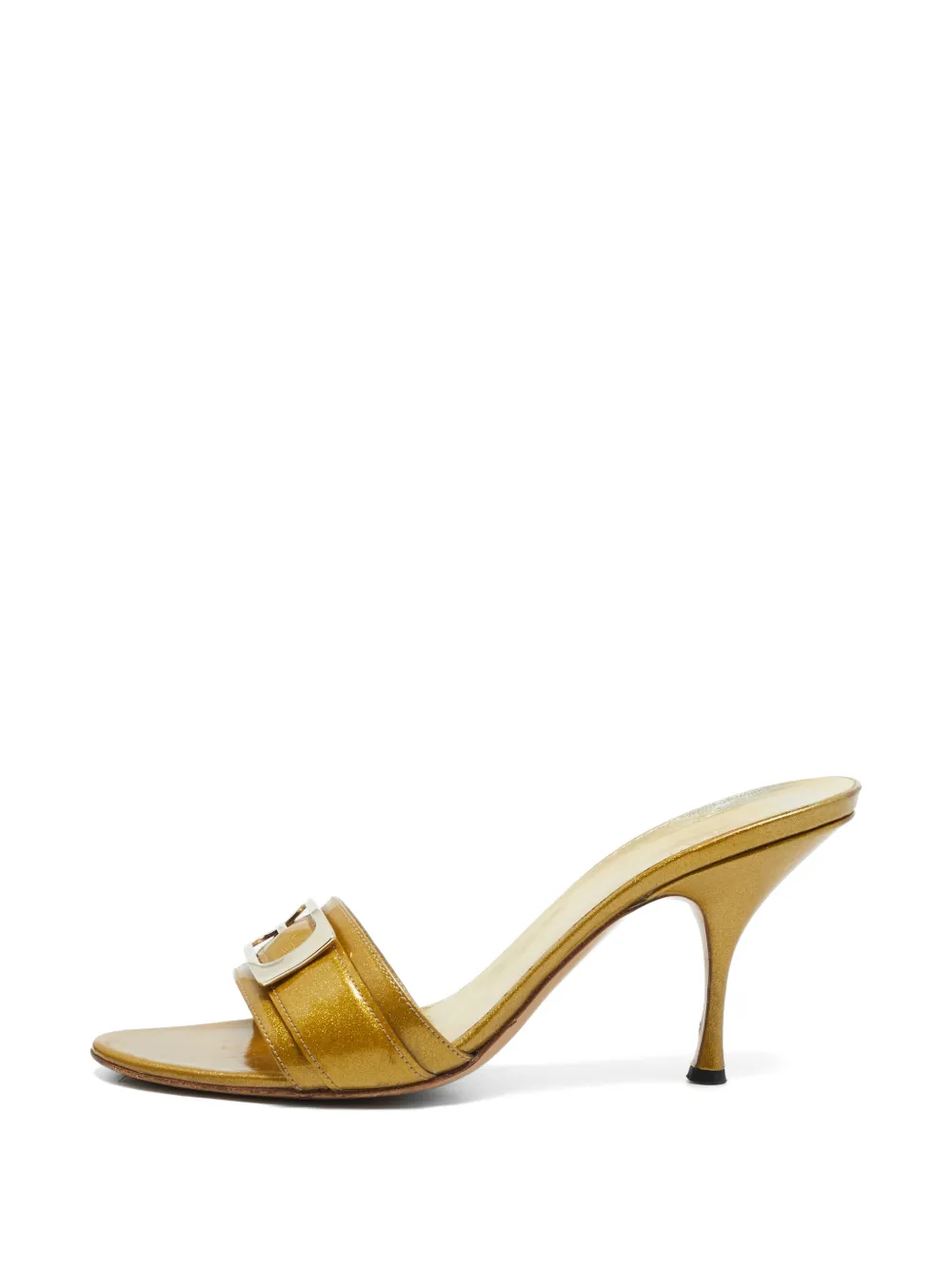 Gucci Pre-Owned buckle-detail sandals - Gold
