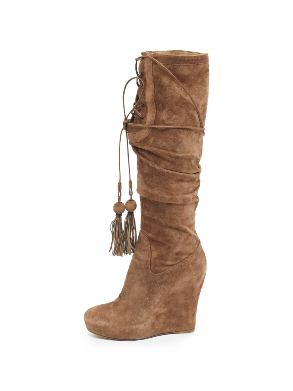 Le Silla tassel-detail knee-length boots - Marrone