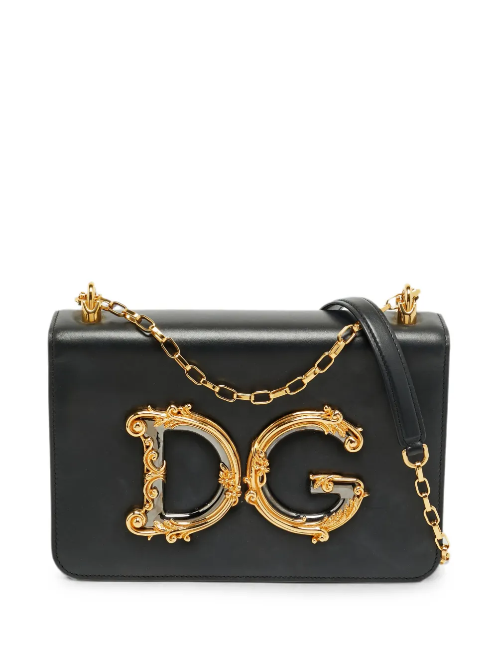 Dolce & Gabbana Pre-Owned DG Girls logo-plaque shoulder bag - Nero