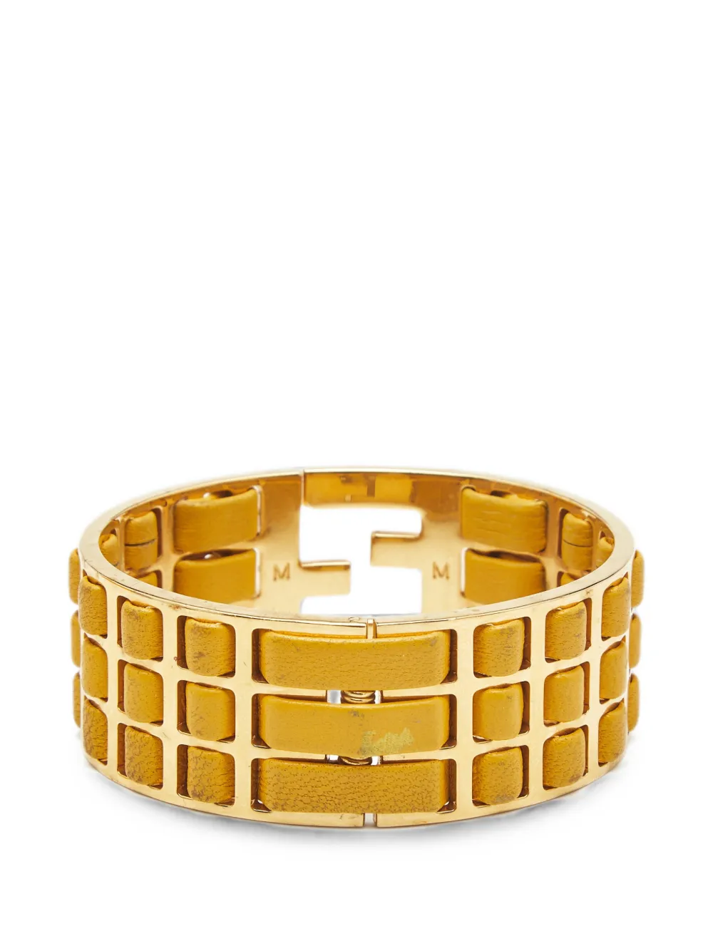 Pre-owned Fendi Sta Bracelet In Gold
