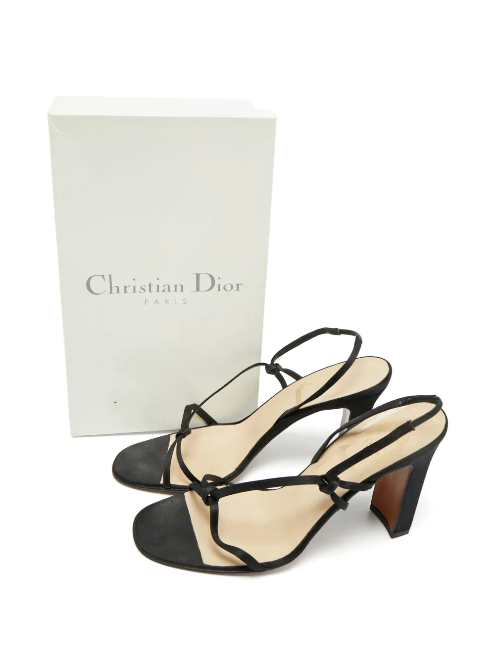 Christian Dior Pre-Owned Safari slingback sandals - Black