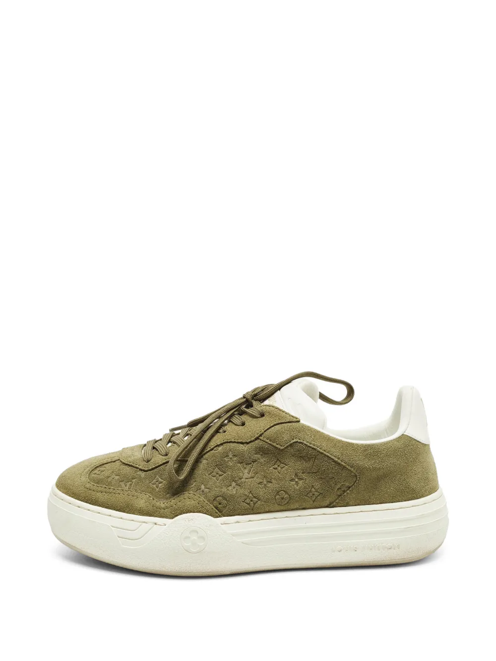 Louis Vuitton Pre-Owned Groovy suede sneakers - Grün