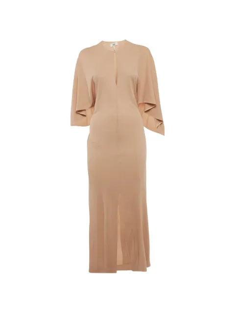 Chloé Pre-Owned cape-style overlay maxi dress