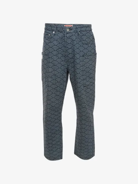 Kenzo Pre-Owned jeans cargo Japanese Seigaiha