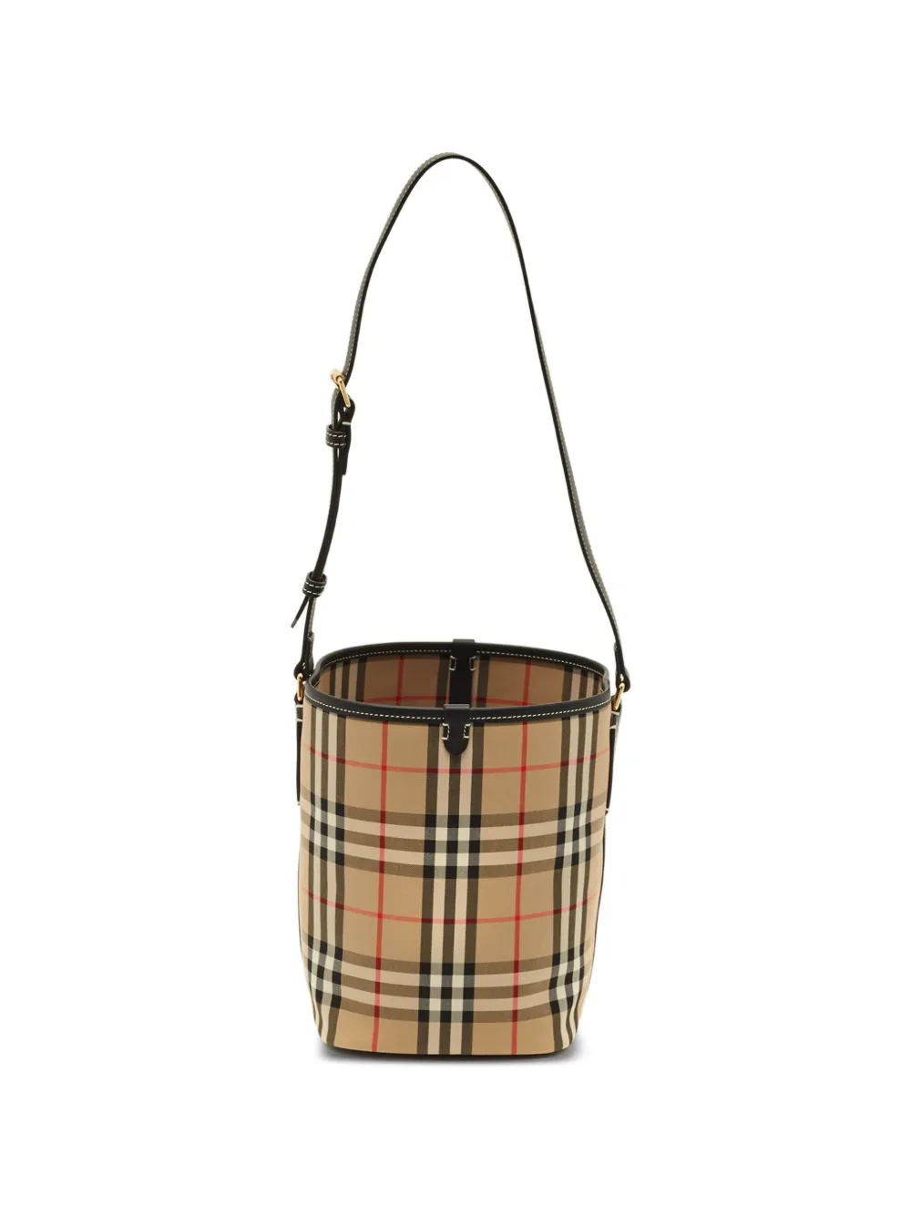 Burberry Pre-Owned Ashby check-pattern bucket bag - Toni neutri