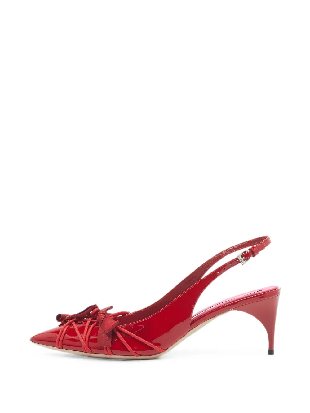 Nº21 Pumps con fiocco - Rosso