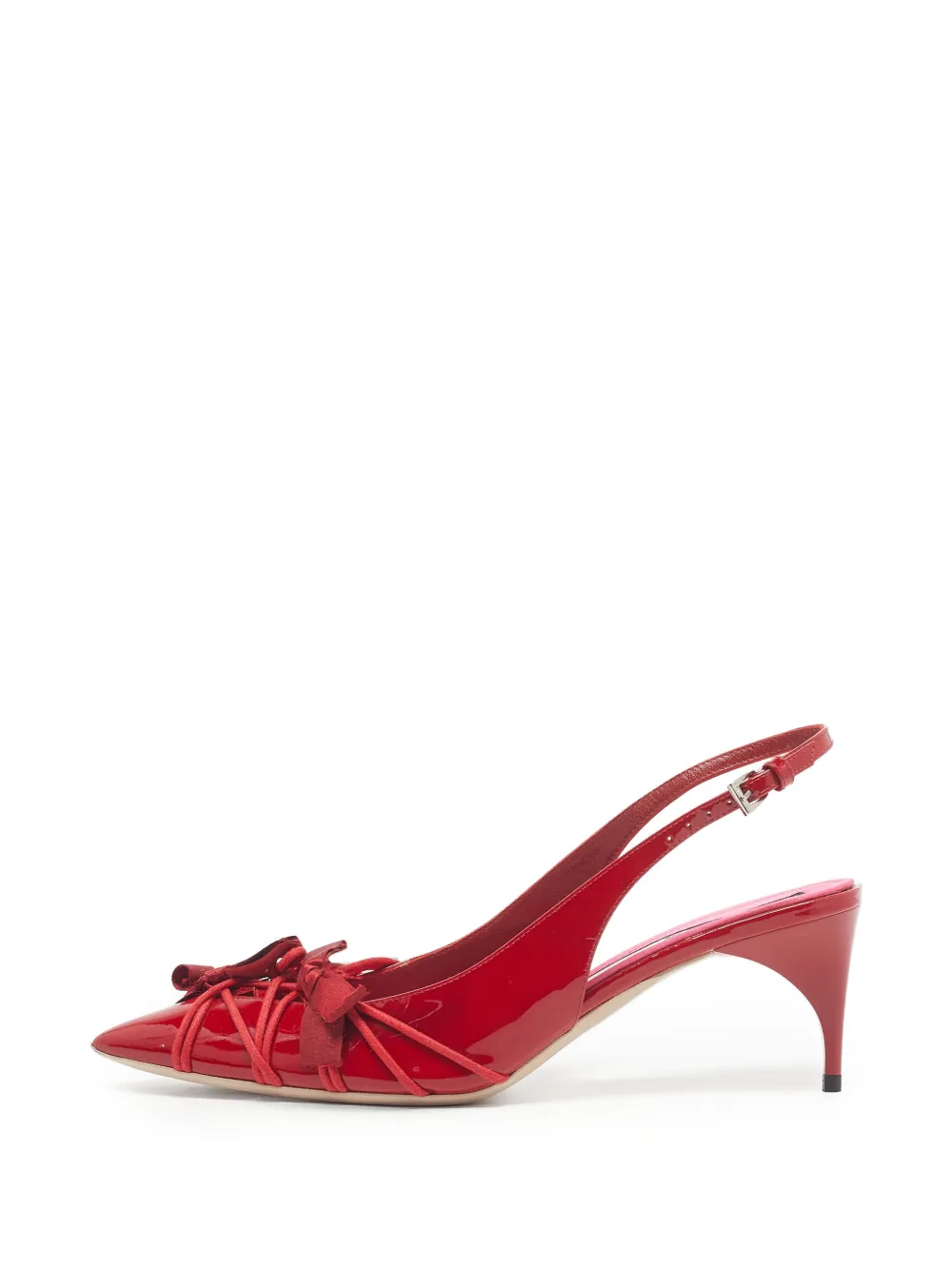 Nº21 Pumps mit Schleifendetail - Rot