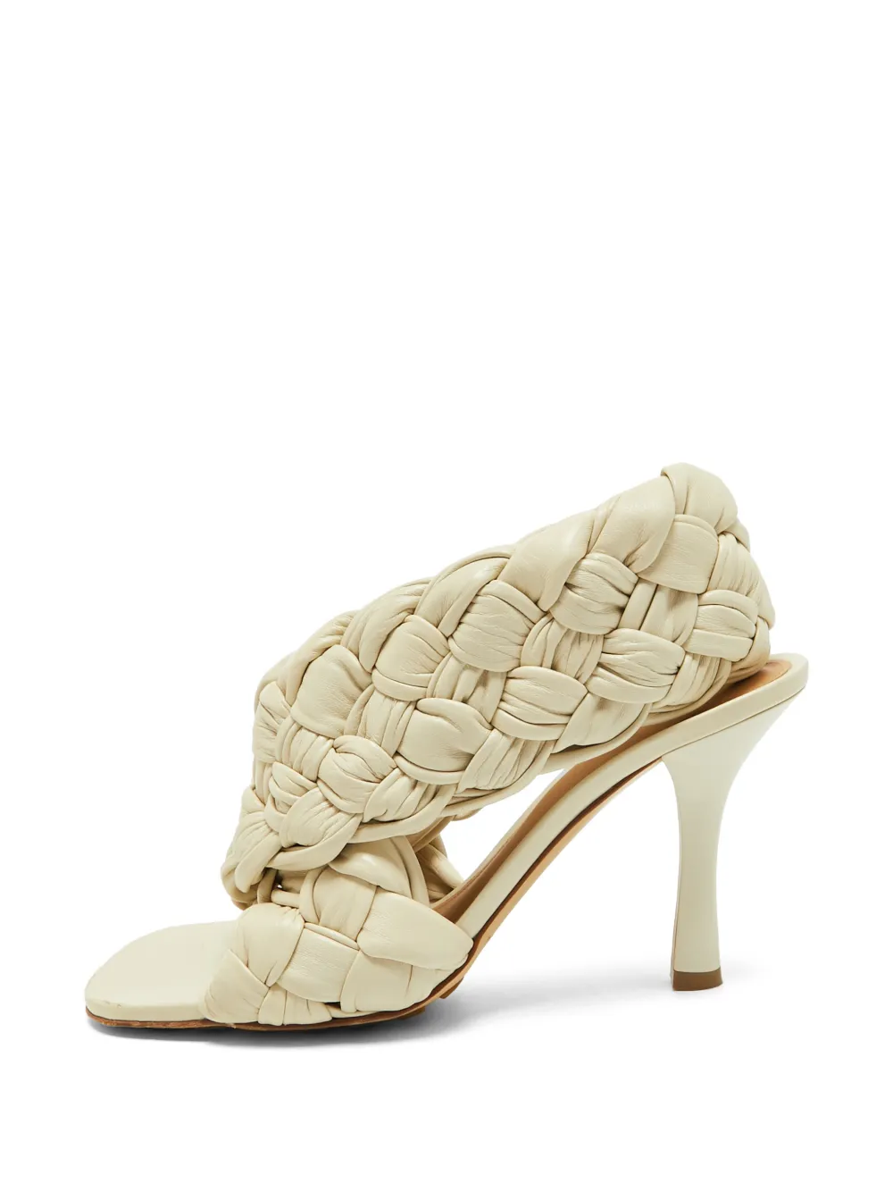 Bottega Veneta Pre-Owned Intrecciato square-toe sandals - Toni neutri