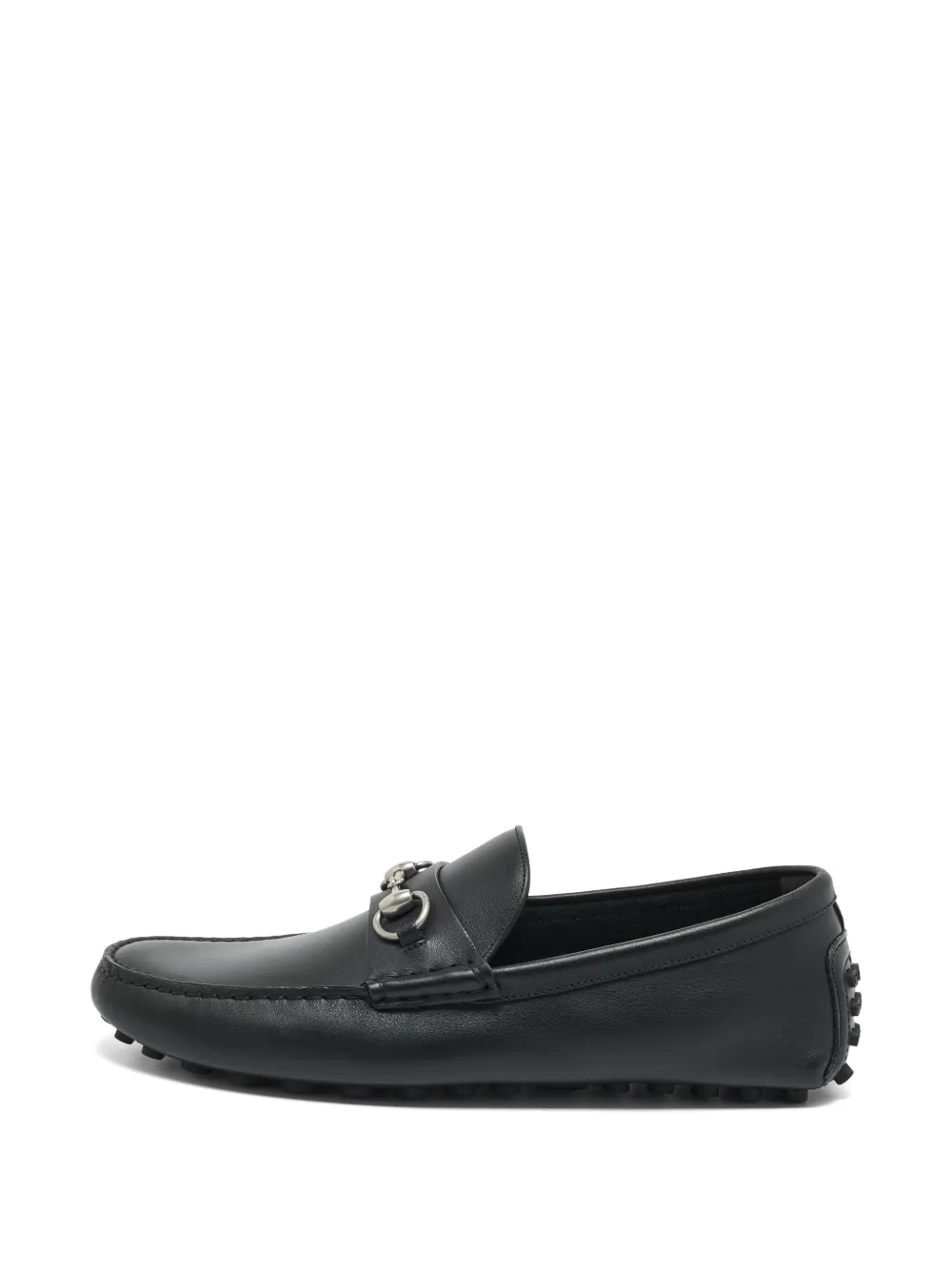 Gucci Pre-Owned Horsebit leather loafers - Nero