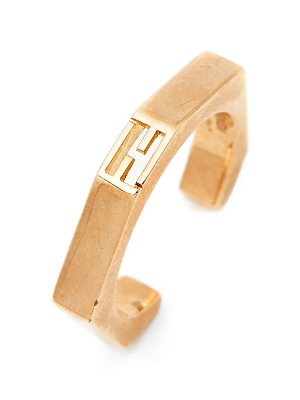 Fendi Pre-owned Baguette Hexagonal Ring in Pink, view 4