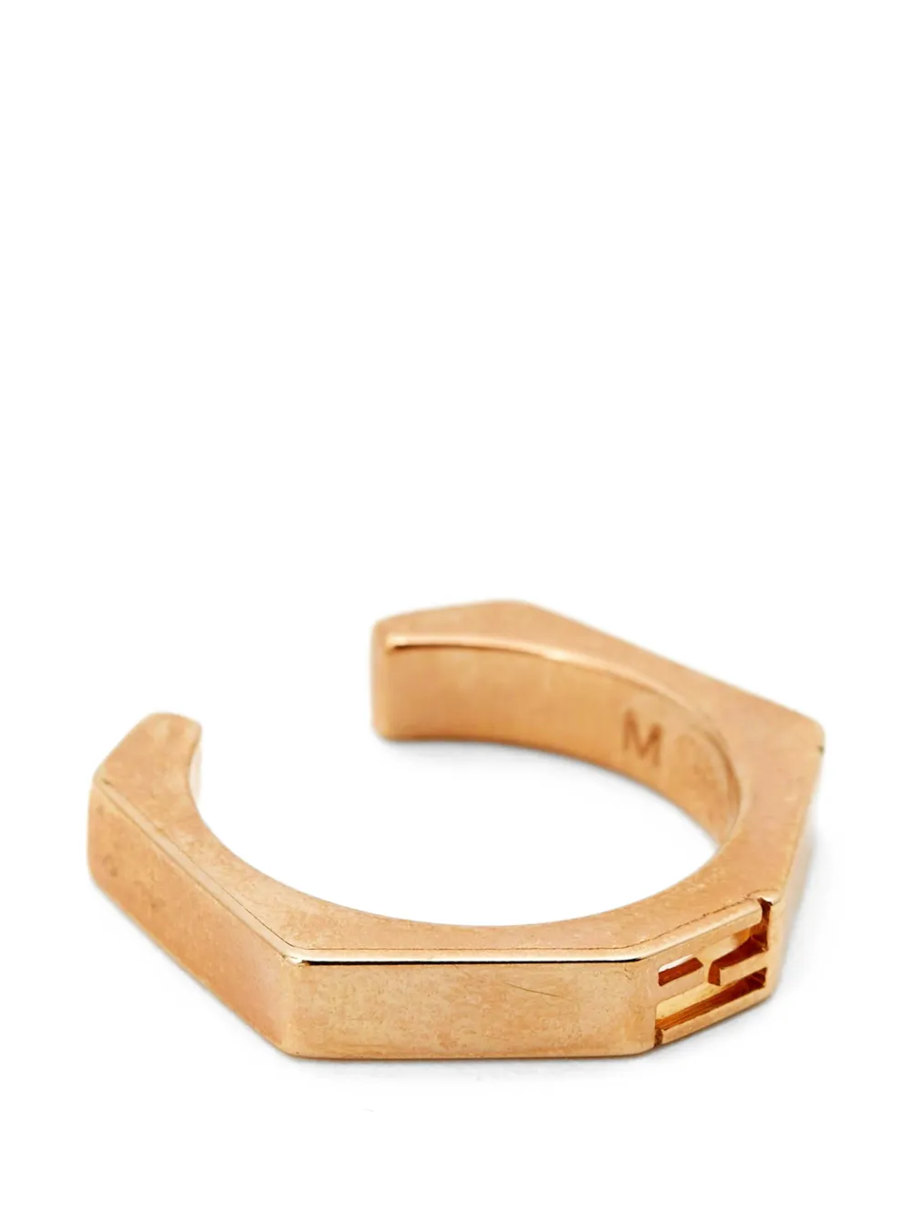 Fendi Pre-owned Baguette Hexagonal Ring in Pink, view 2