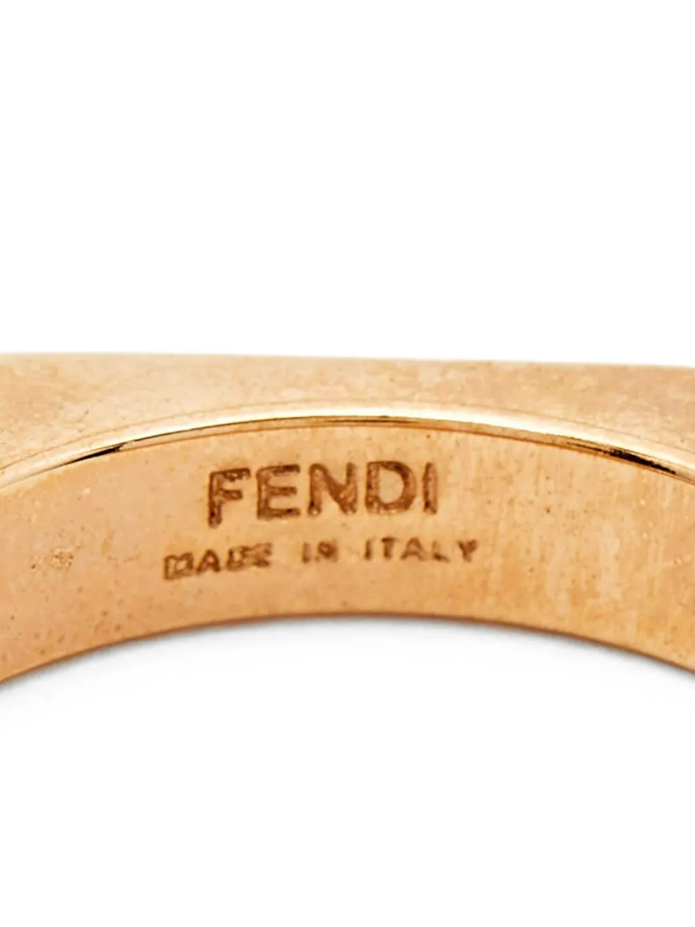 Fendi Pre-owned Baguette Hexagonal Ring in Pink, view 5
