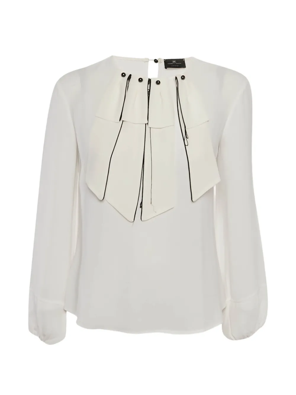 Elisabetta Franchi Top con dettaglio - Bianco