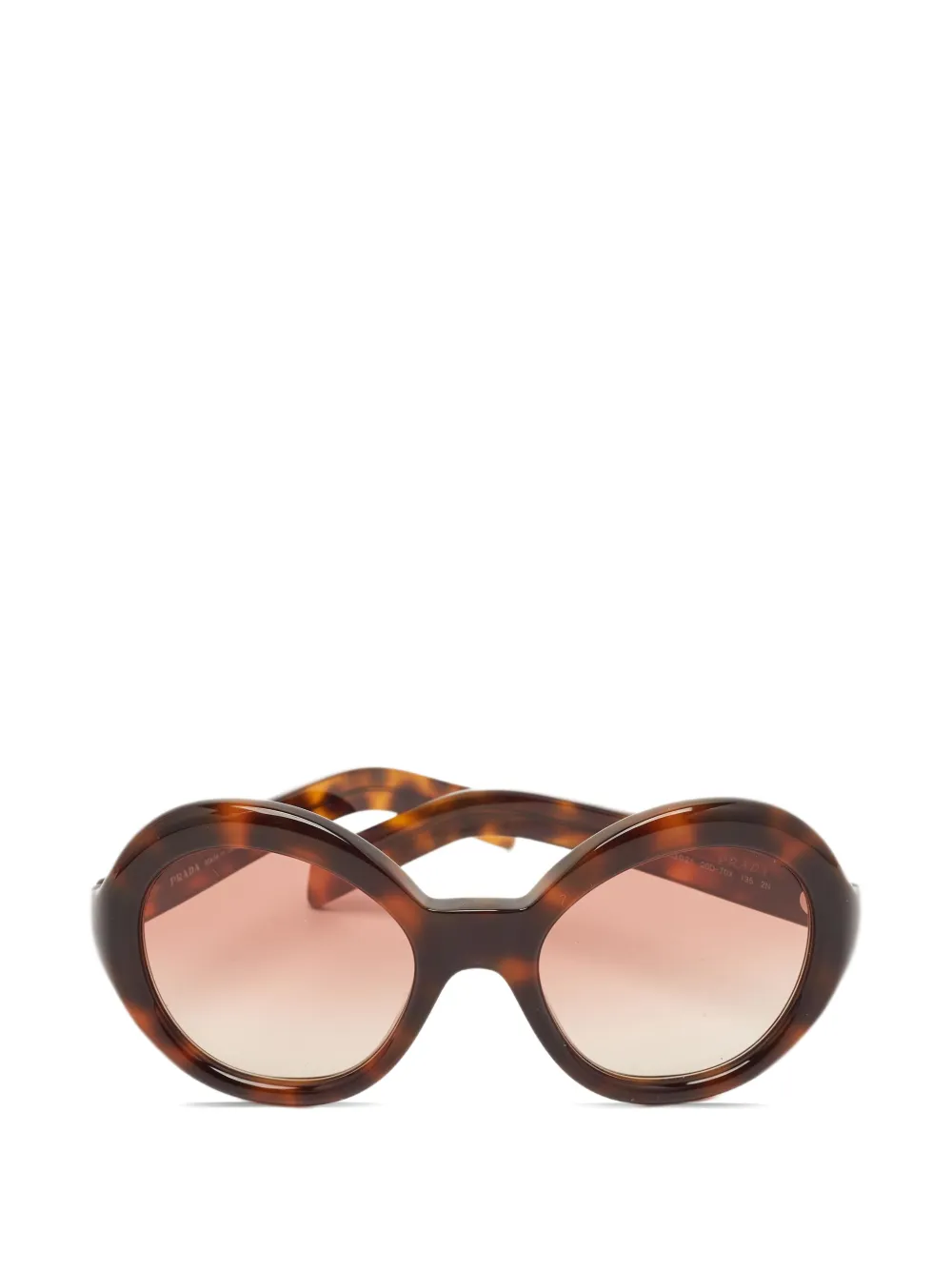 Prada Pre-Owned round-frame sunglasses - Marrone