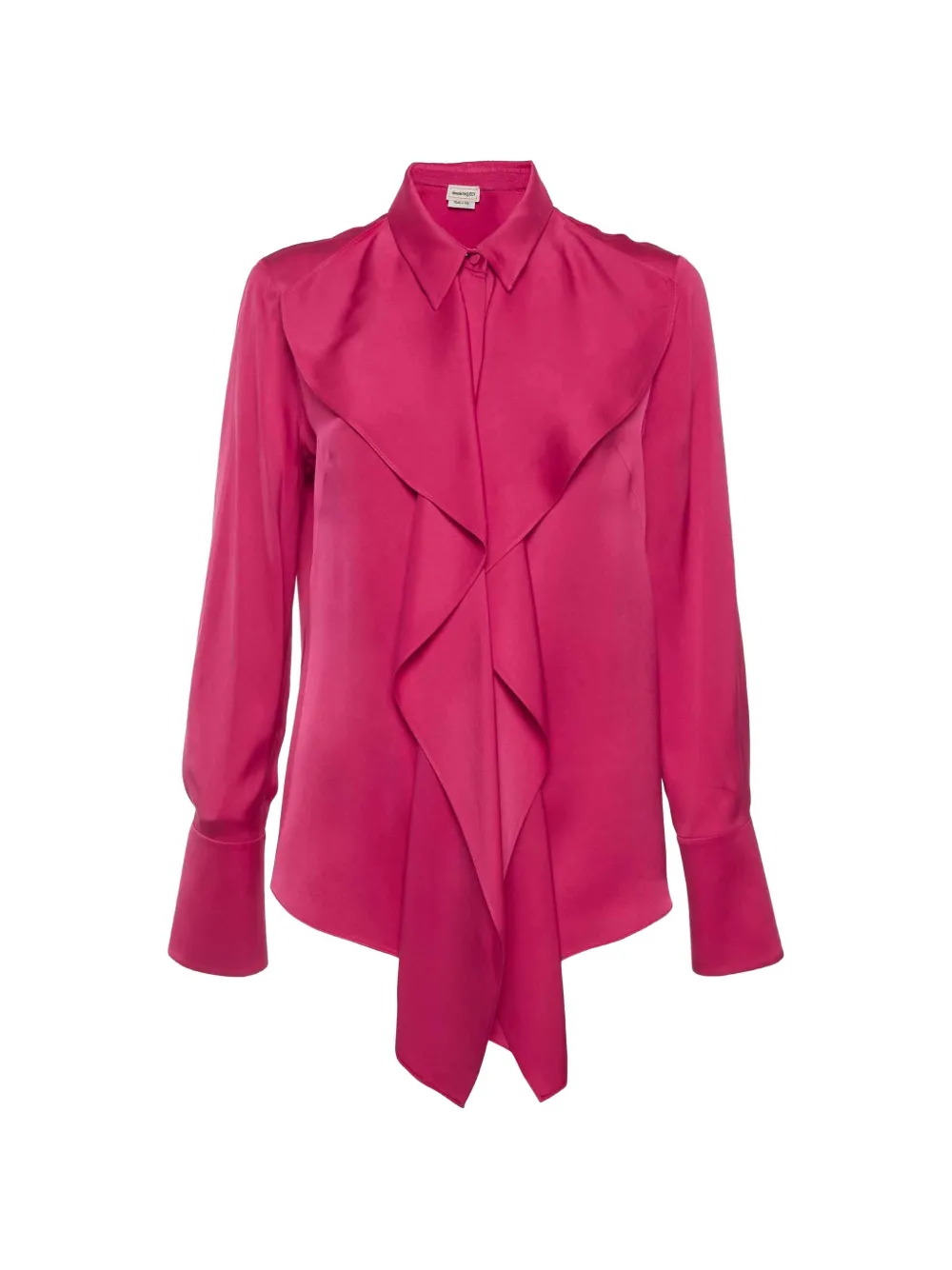 Alexander McQueen Pre-Owned ruffled silk shirt - Pink