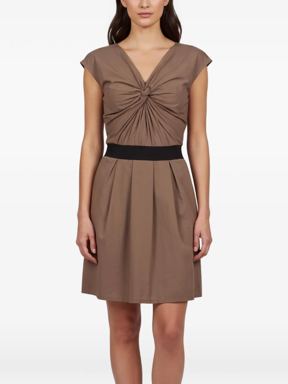 Lanvin Pre-Owned Abito drappeggiato - Marrone