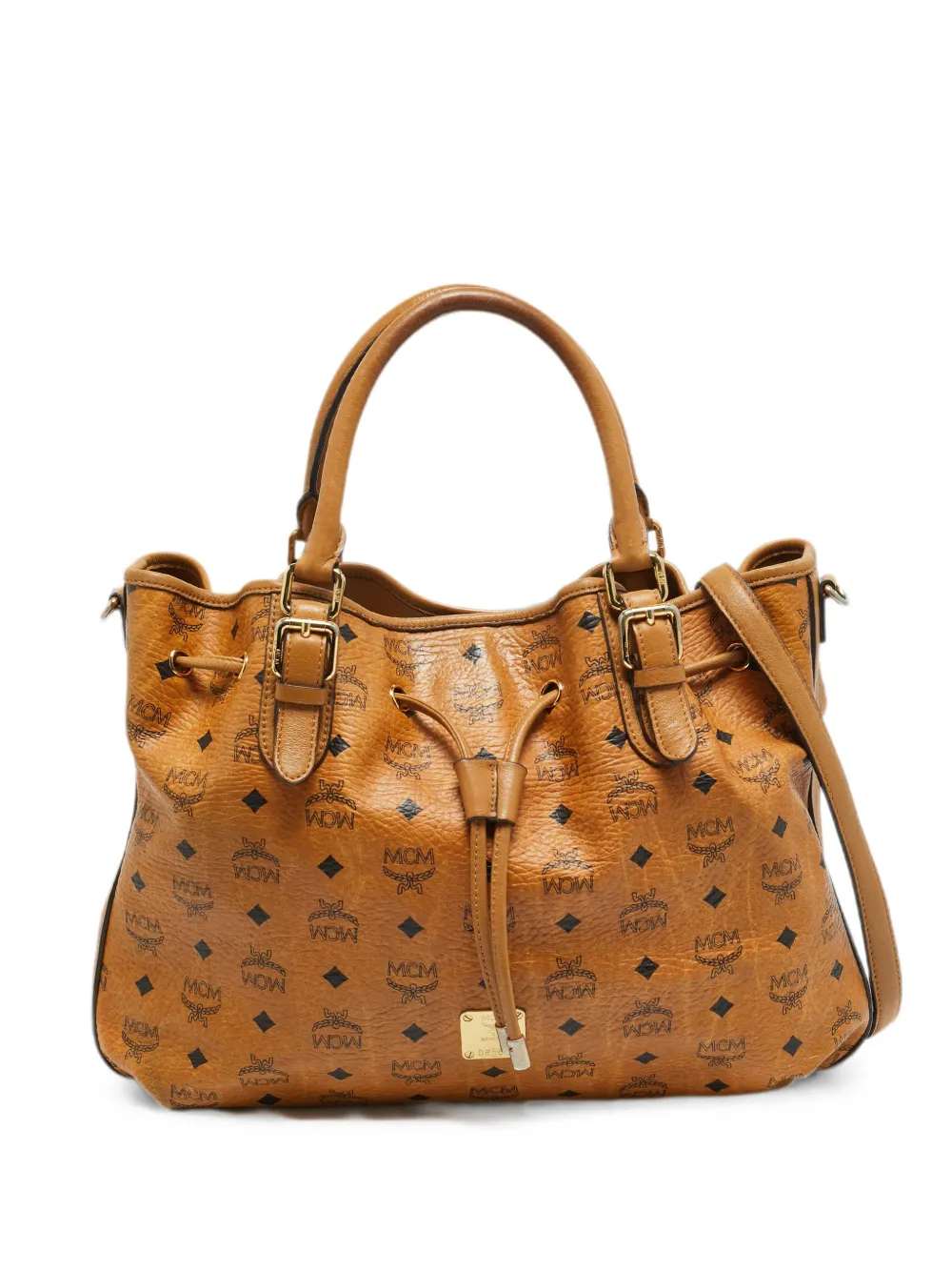 MCM Pre-Owned Visetos drawstring tote bag - Brown