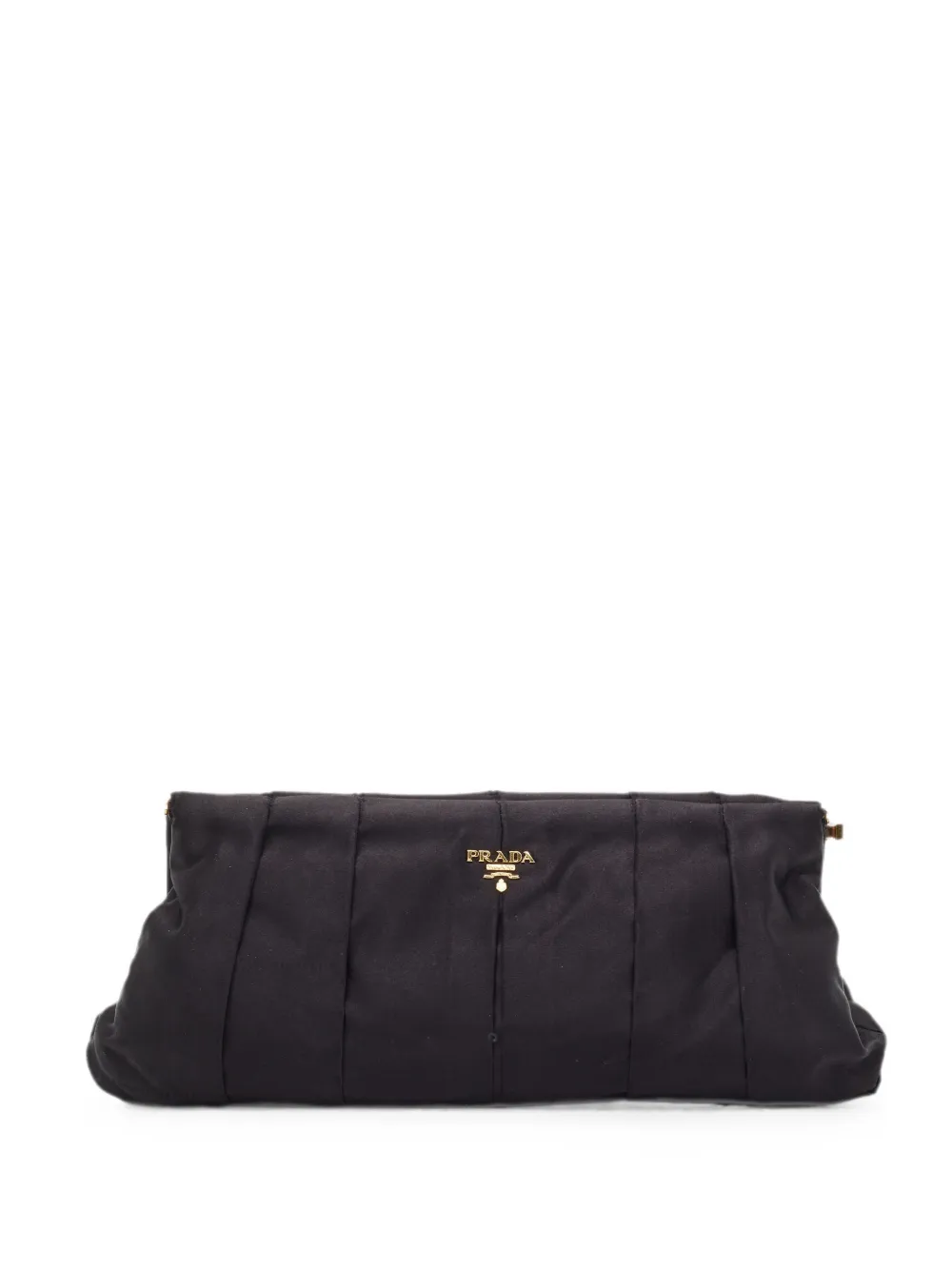 Prada Pre-Owned Clutch plissettata - Nero