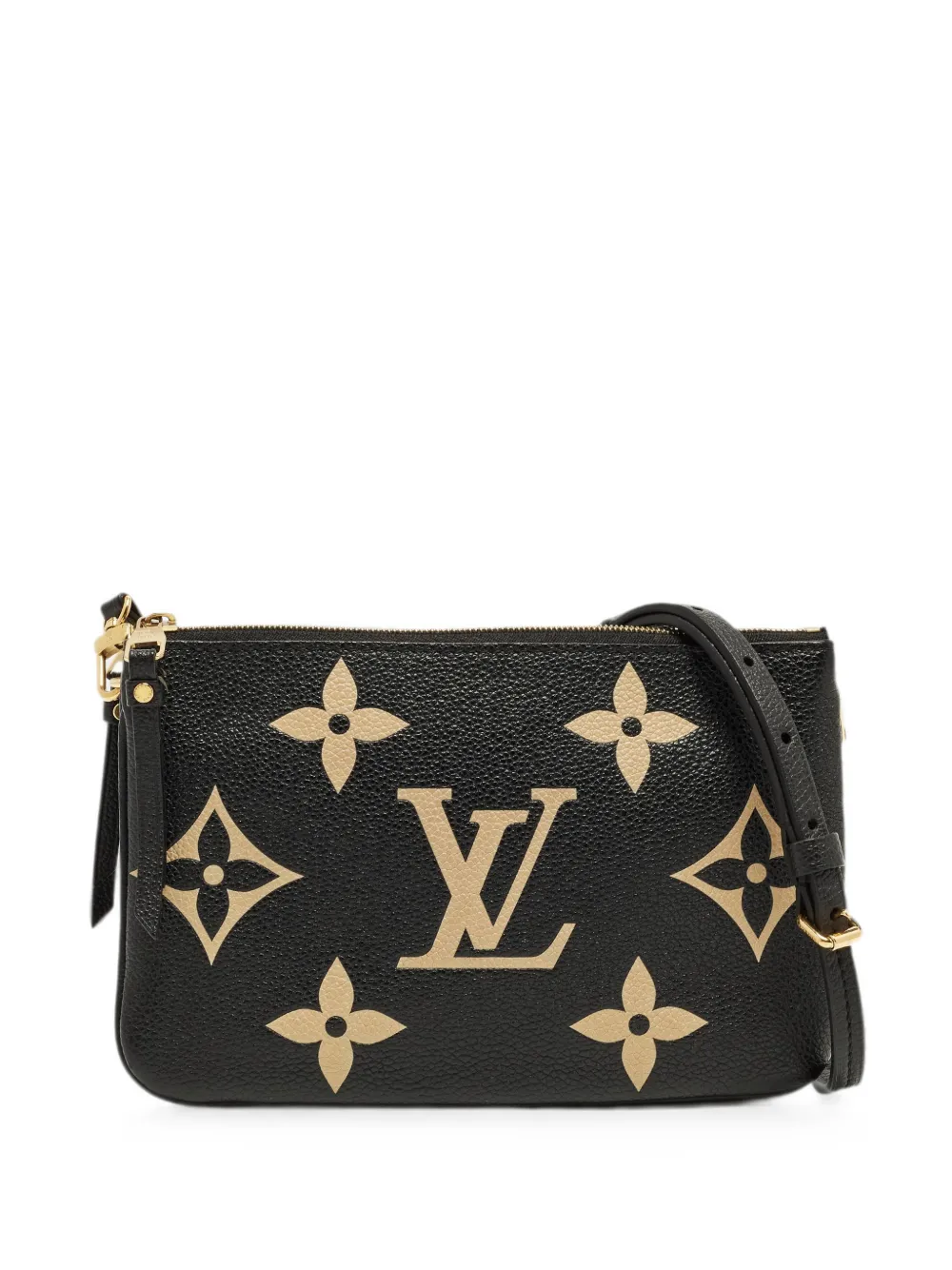 Pre-owned Louis Vuitton Giant Monogram Empreinte Clutch Bag In Black
