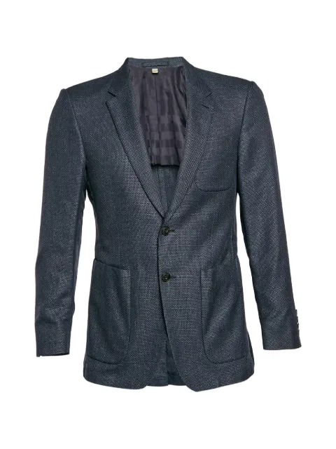 Burberry Pre-Owned textured single-breasted blazer
