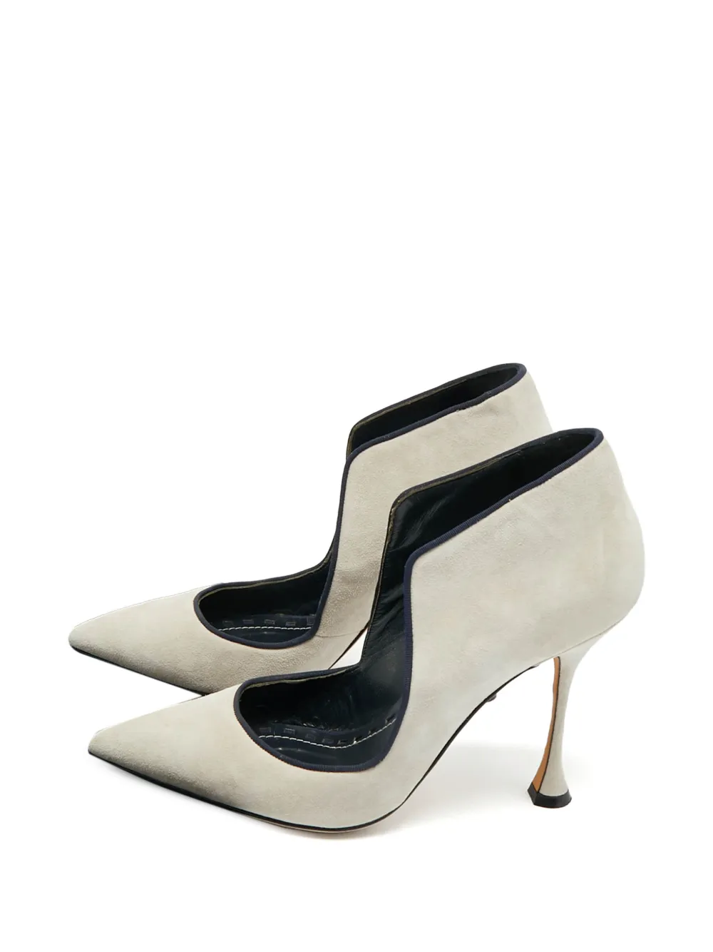 Manolo Blahnik Espedal pointed-toe pumps - Grau
