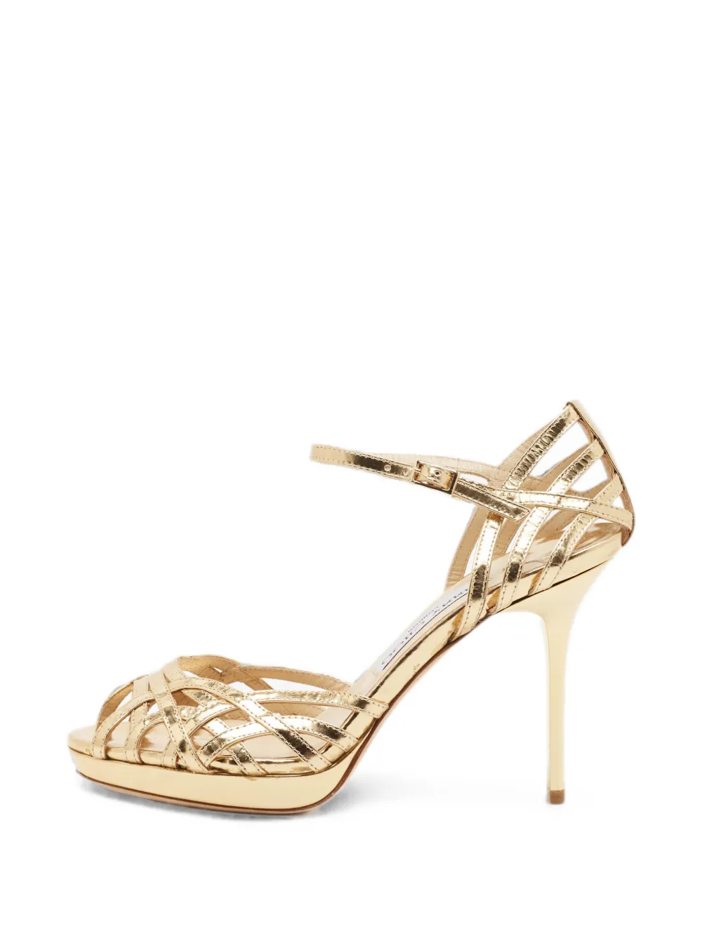 Jimmy Choo Pre-Owned ankle-strap sandals - Gold