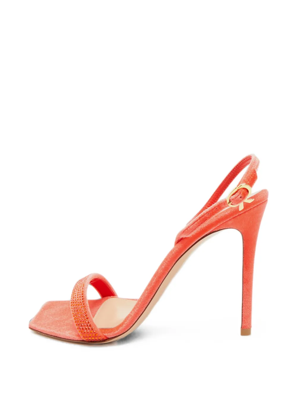 Gianvito Rossi Britney crystal-embellished sandals - Rot